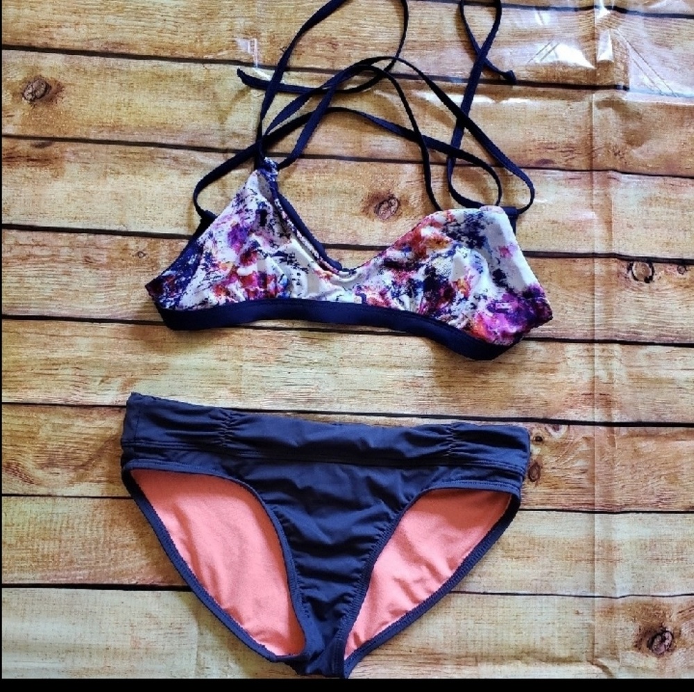 Athleta Reversible Purple Bikini